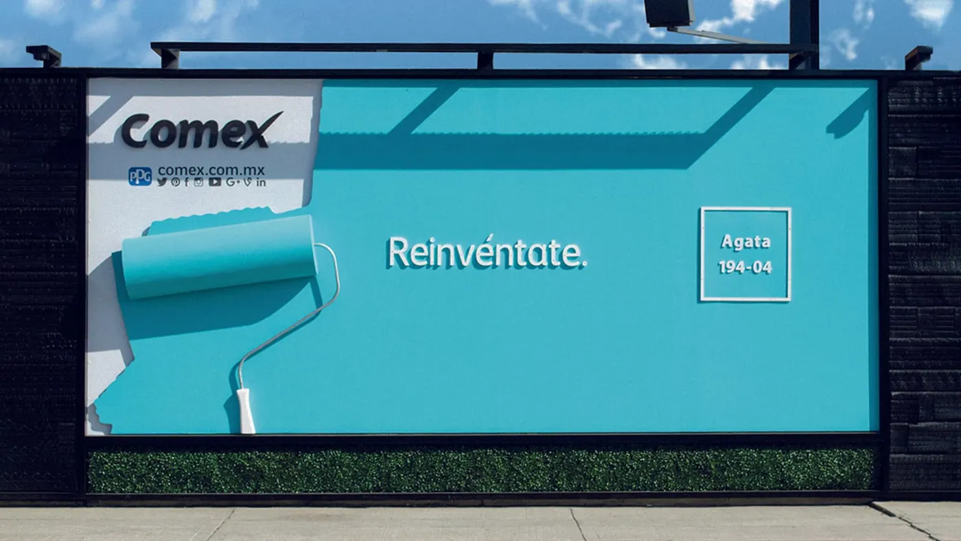Comex: Rodillo de pintura 3D que 'pinta' la valla