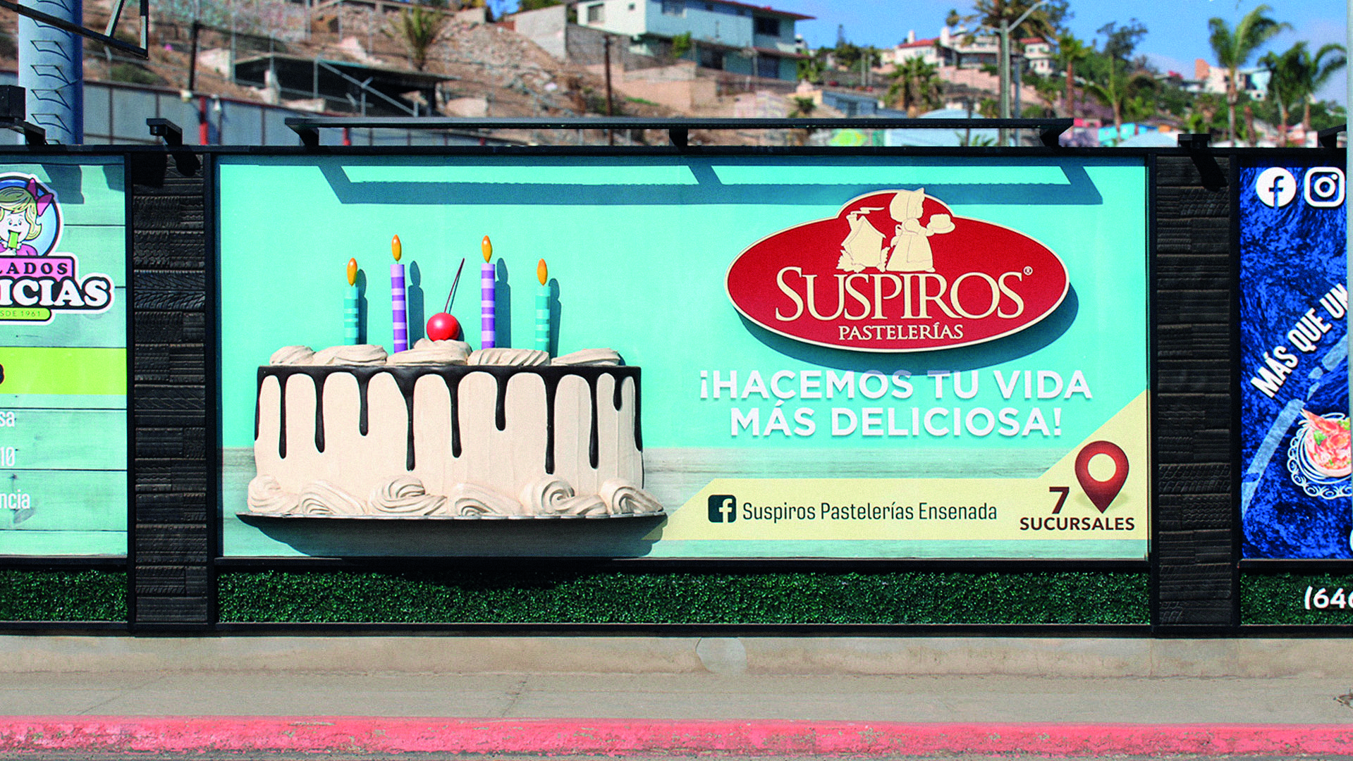 Suspiros — Pastel 3D